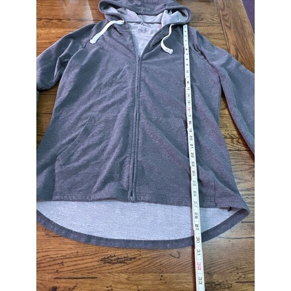 ZYIA Active Full Zip Hoodie Gray Sweatshirt Jacket L P8. - Picture 7 of 8